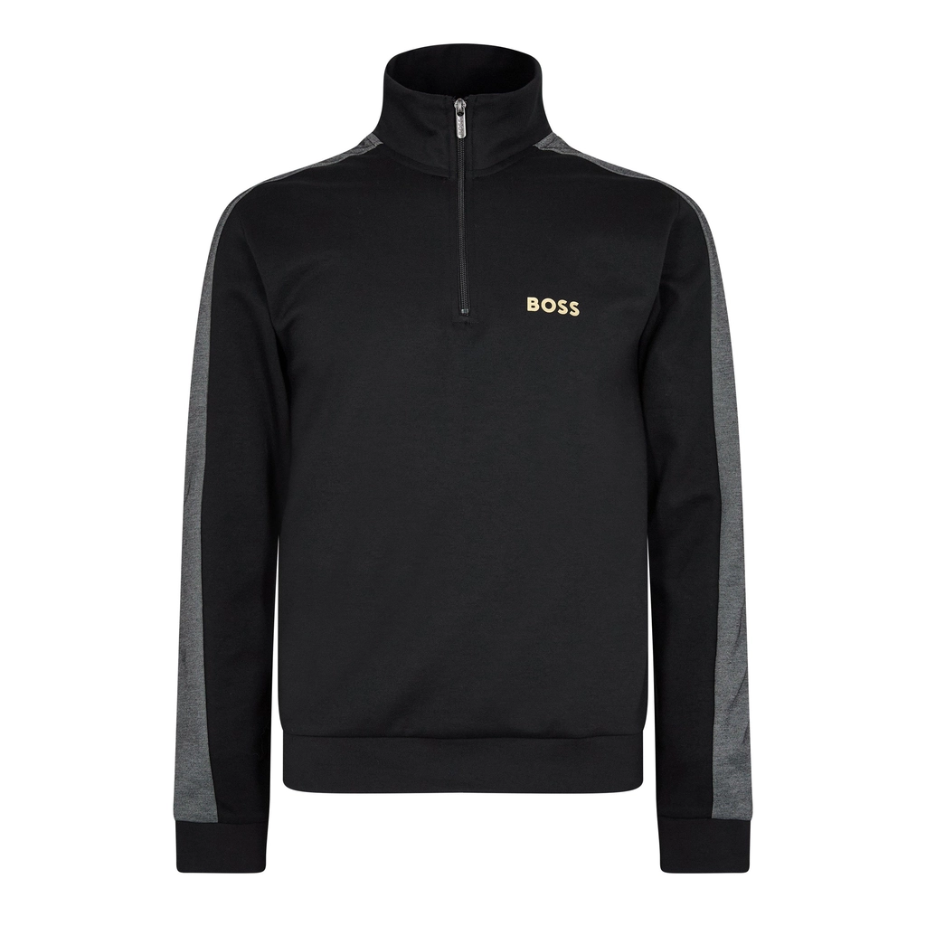 Hugo Boss Tracksuit 1/4 Jacket 10166548 - Black/Gold 001